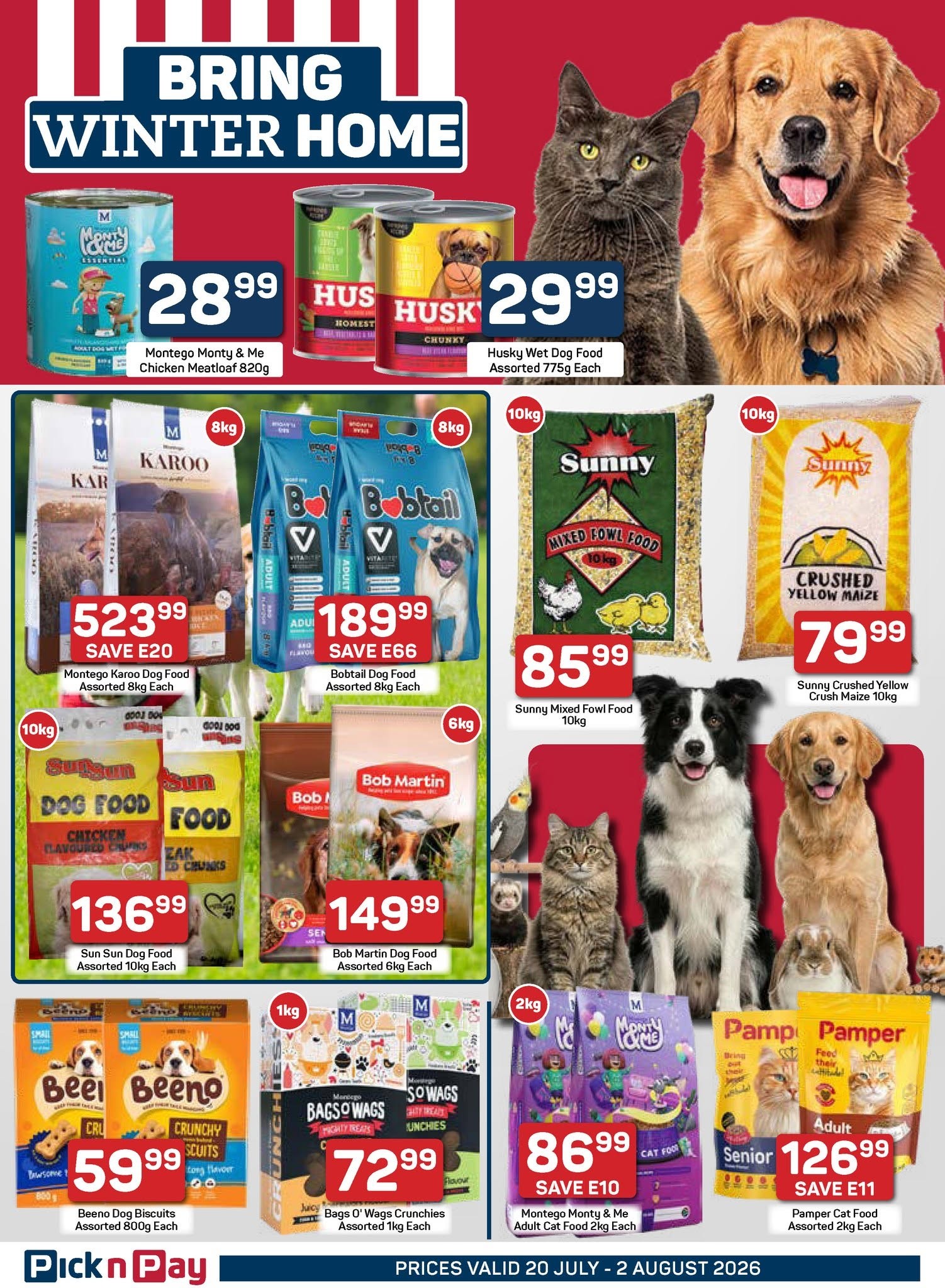 Montego Monty & Me Adult Cat Food 2kg Each