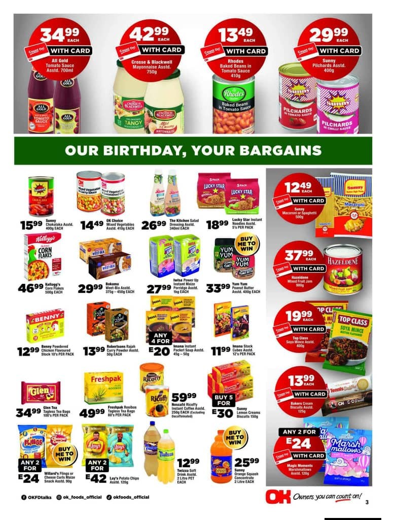 Ok Foods Eswatini catalogue