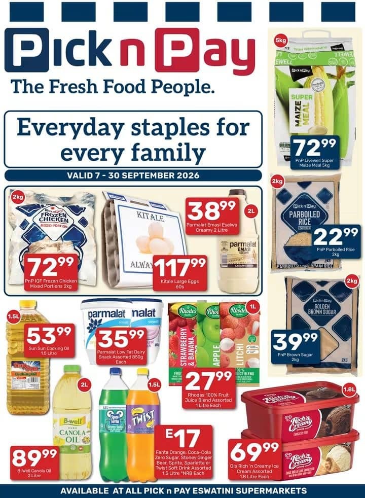 Pick N Pay Eswatini catalogue poster