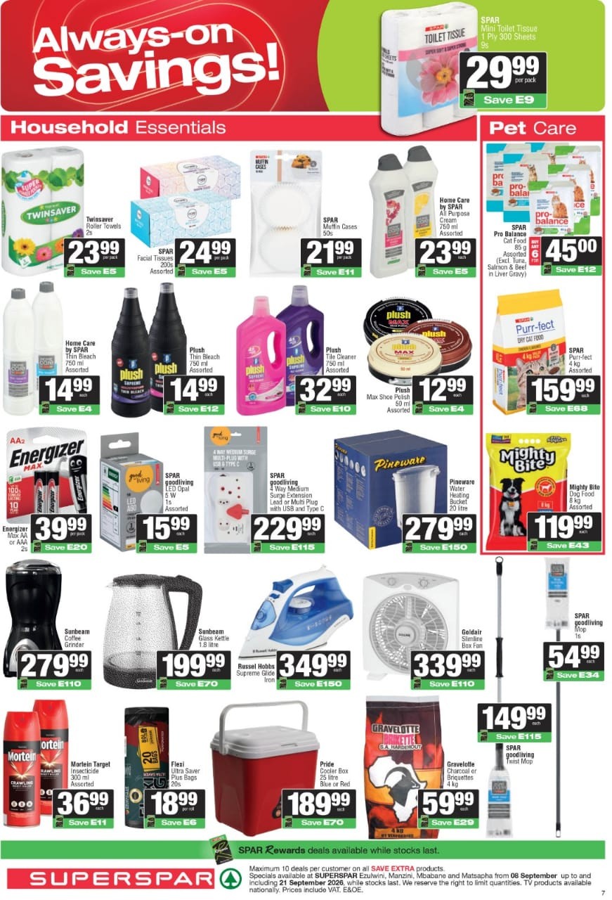 Spar Eswatini catalogue poster